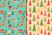 Christmas Santa Village Pattern, a Pattern Graphic by CreativeChristiana (Thumbnail 5 of 9)