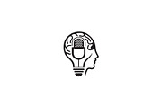 Mind Microphone Logo, a Branding & Logo Template by Graphic_Maker_Bogura (Thumbnail 2 of 2)
