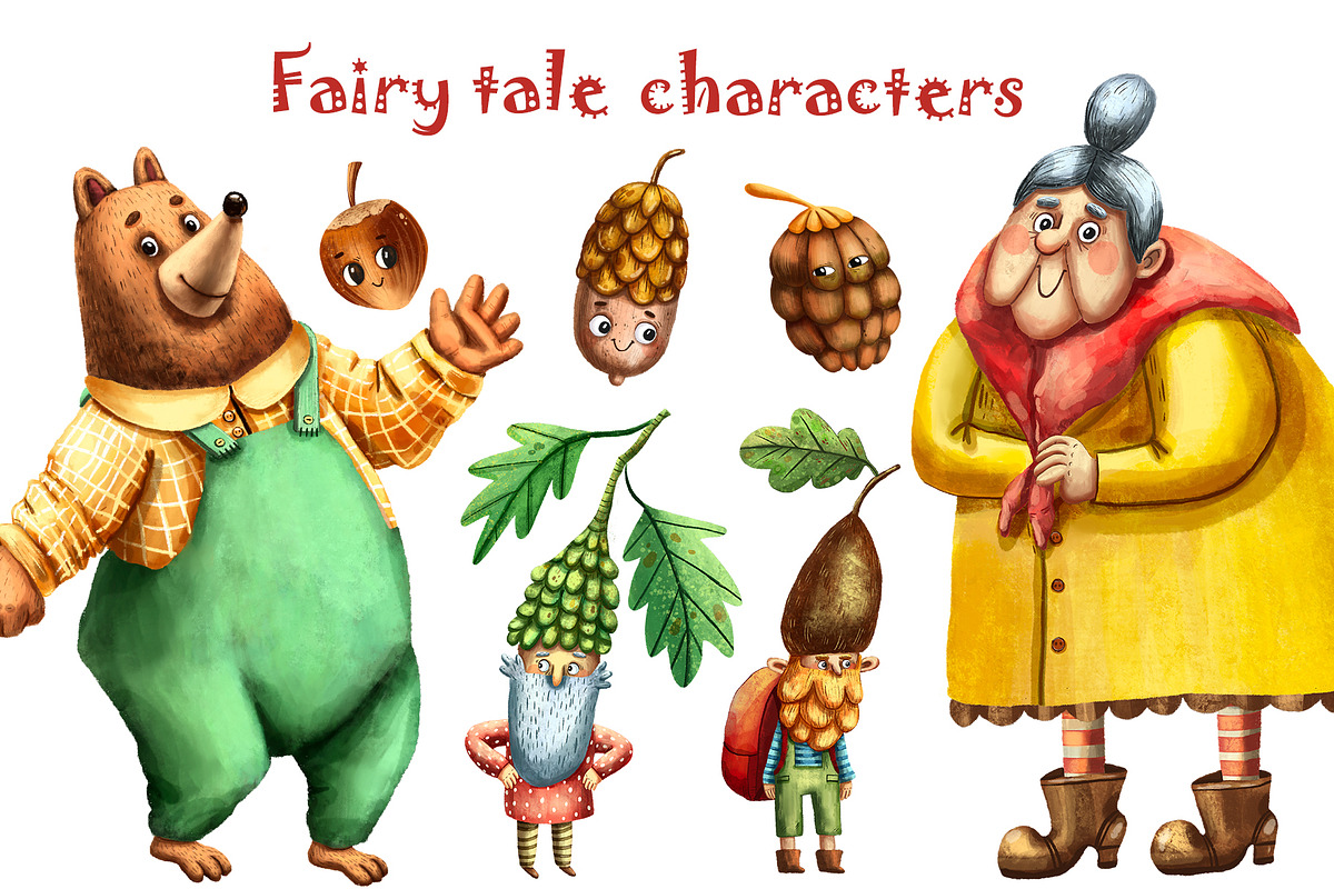 Forest Fairy Tale - Clip Art Set, an Animal Illustration by Mashamashastu (Photo 3 of 12)