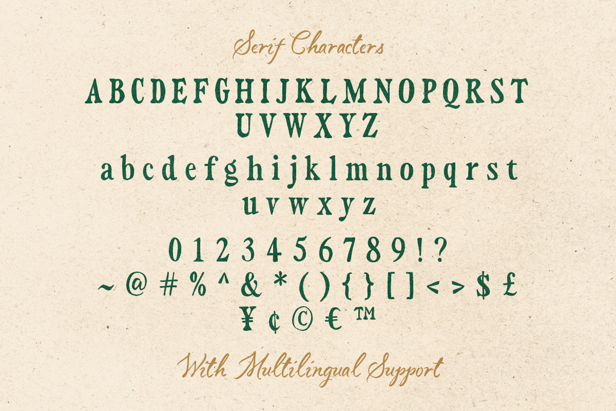 Vintage Market - Nostalgic Font Duo, a Serif Font by Sarid Ezra (Photo 10 of 10)