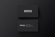 Minimal Black Business Card, a Business Card Template by GoldenPixelStudio (Thumbnail 2 of 3)