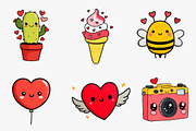 Valentines mail clipart, Valentines, an Illustration by CreationArt (Thumbnail 4 of 6)