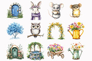 Little valley watercolor clipart, an Illustration by Design Market (Thumbnail 5 of 5)