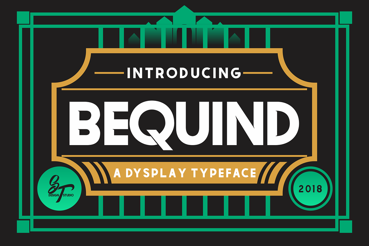 BEQUIND display font Bold and style, a Sans Serif Font by SHEILLA (Photo 12 of 18)