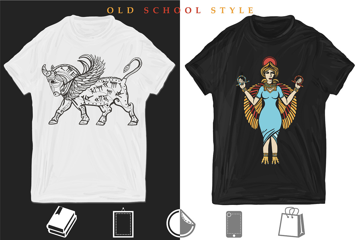Sumerians old school tatttoo, a Background Graphic by intueri (Photo 7 of 7)
