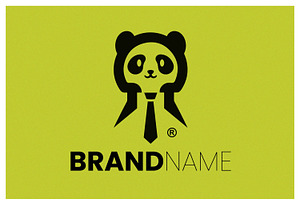 Minimalist Job Service Panda Logo, a Branding & Logo Template by Avitive