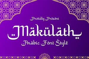 Makulath Arabic Font Style