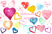 Valentine Hearts watercolor clipart, a Decorative Illustration by LABFcreations (Thumbnail 3 of 3)