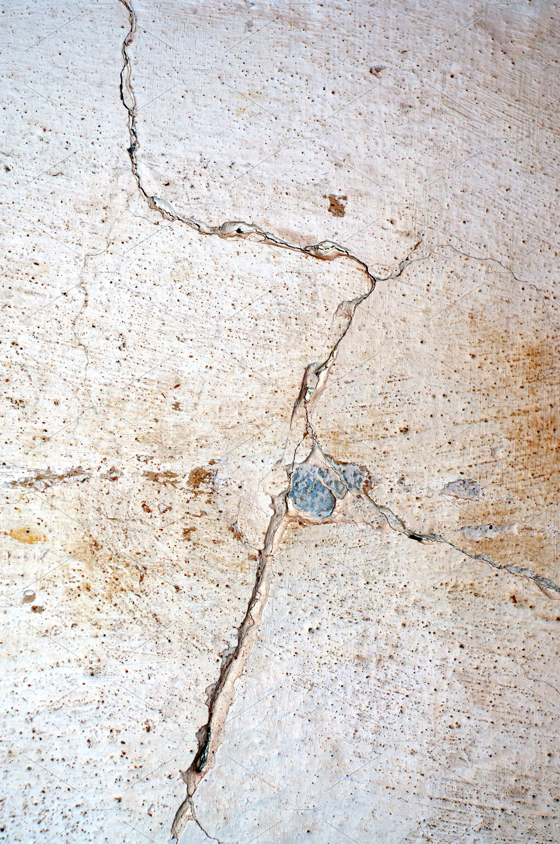 Distressed White Wall