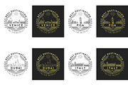 44 Linear City Badges, an Outline Icon by Kursat Unsal (Thumbnail 9 of 25)