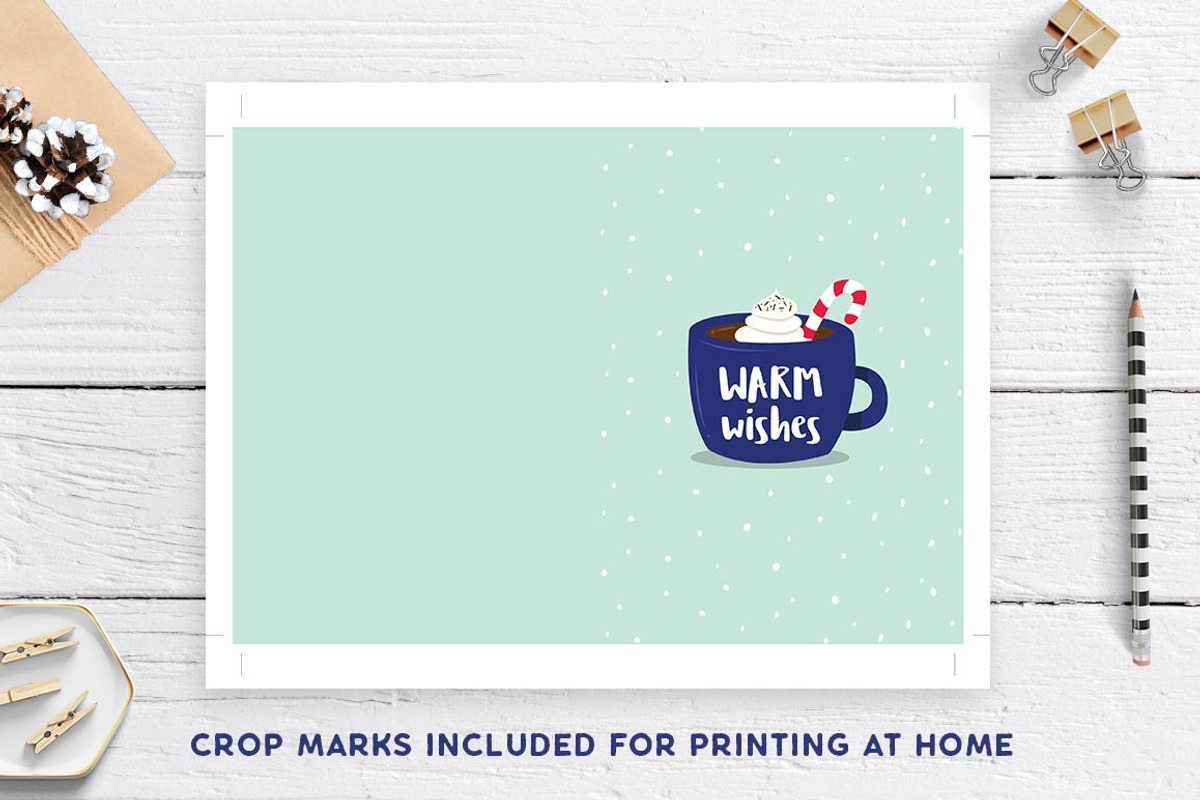 Cute Christmas Card Set, a Card Template by ClementineCreative (Photo 5 of 6)