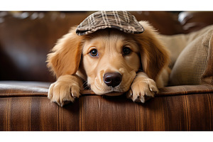 pet dog hat ai generated, an Animal Photo by pikepicture