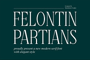 Felontin Partians || Modern Serif, a Serif Font by Idea Studio (Thumbnail 1 of 5)