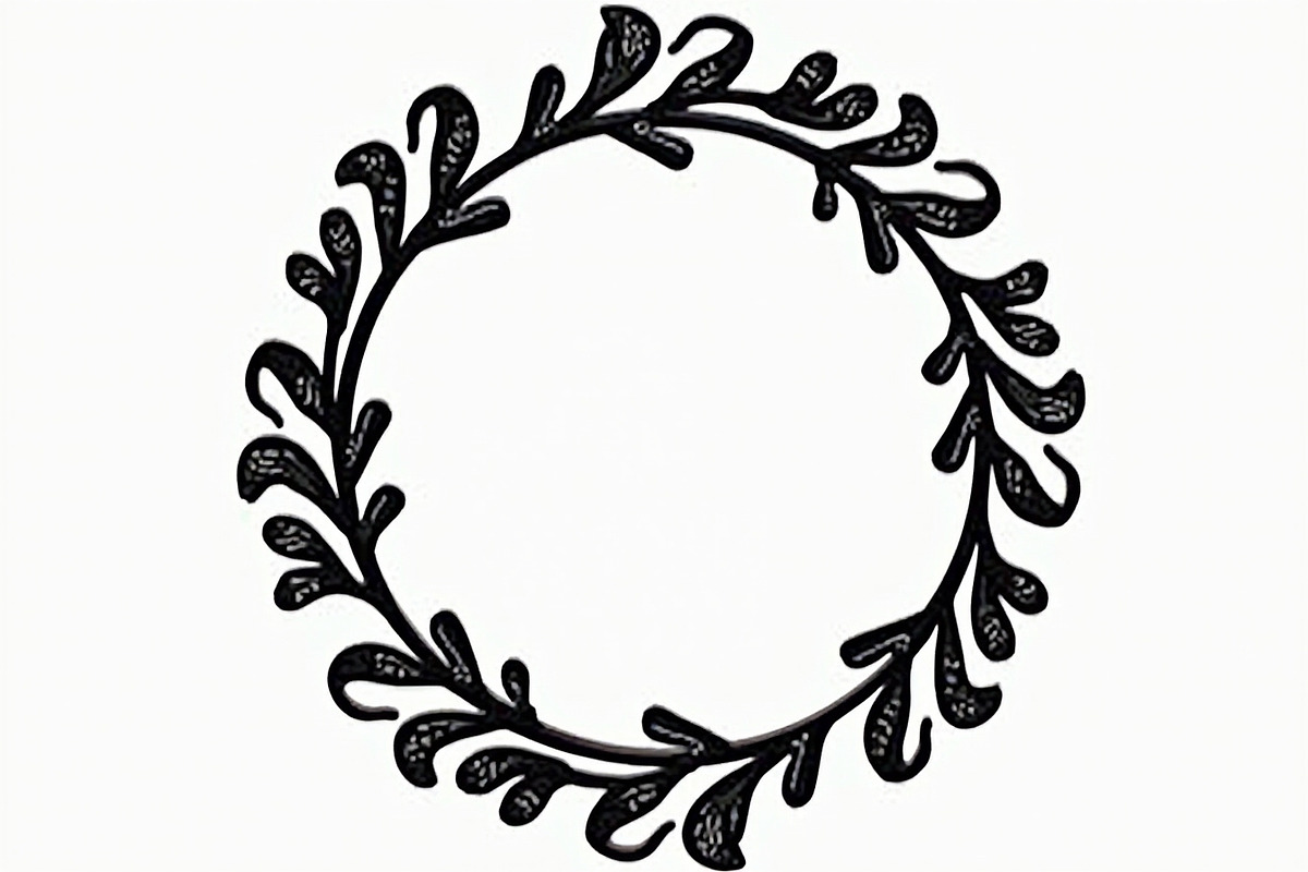 Decorative Circle Leaf Frame Set, an Illustration by BIPLOB EXPERT (Photo 4 of 9)