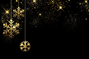 Christmas golden snowflakes set, a Decorative Illustration by Vjom (Thumbnail 6 of 6)