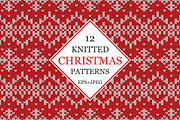 Knitted Christmas Patterns, a Pattern Graphic by Amovitania (Thumbnail 1 of 7)