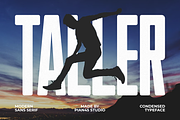 Taller - Condensed Sans Serif Font, a Sans Serif Font by Pian45 Studio (Thumbnail 1 of 8)