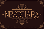 Sale! : NEVOCLARA - Modern Vintage, a Serif Font by MLKWSN (Thumbnail 1 of 10)