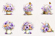Spring Flowers Sublimation Clipart, an Illustration by CreationArt (Thumbnail 7 of 7)