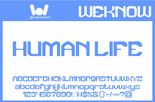 Human Life font