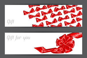 Banners With Gift Bows.