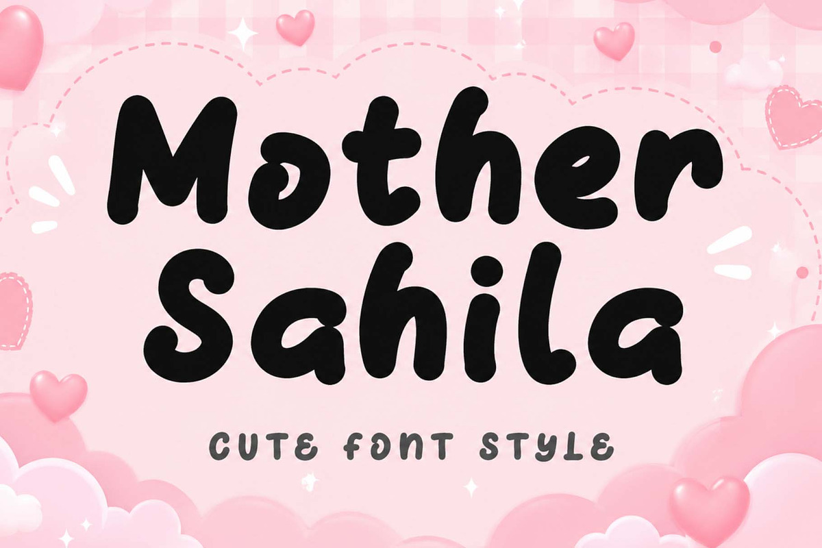 Mother Sahila, a Handwritten Font by Yoga Letter (Photo 1 of 5)