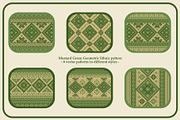 Mustard Green Native Ethnic pattern, a Pattern Graphic by ThaiByGaew (Thumbnail 2 of 5)