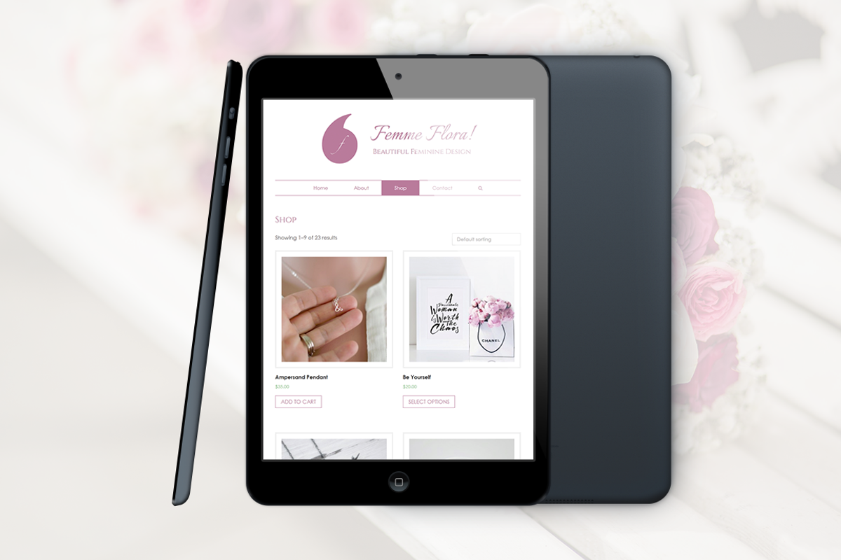 Femme Flora WordPress Feminine Theme, a WordPress Template by Creatika (Photo 3 of 6)