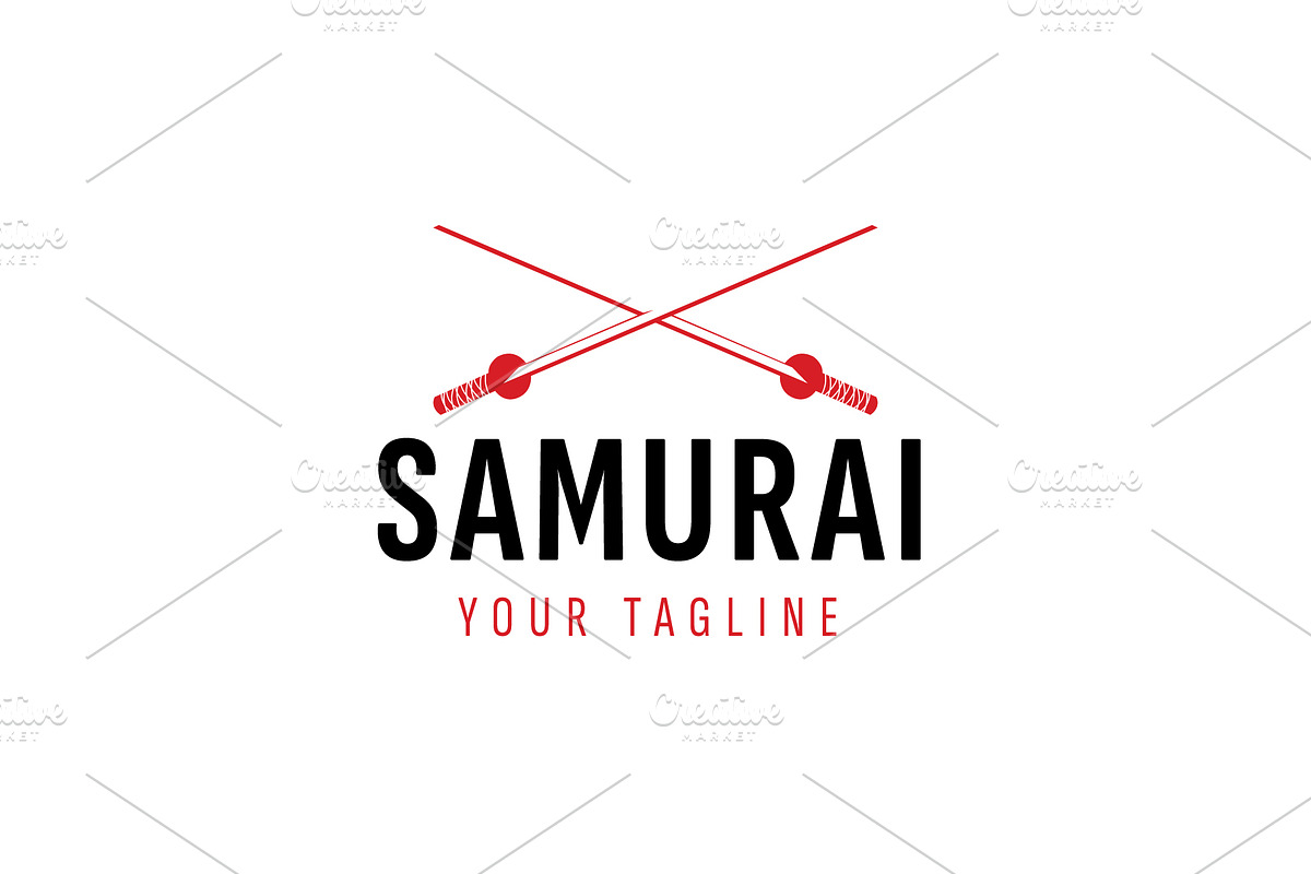 samurai logo icon illustration, a Branding & Logo Template by Dyn Studio