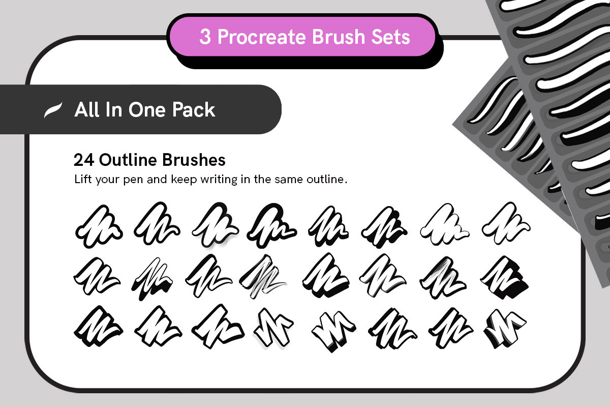 Outline Pack - Outline Brushes, a Brush Add-On by Snooze one (Photo 3 of 13)
