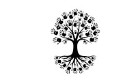 family handprint tree silhouette, an Illustration by Amazin_art (Thumbnail 26 of 29)