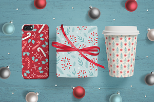 12 Christmas Seamless Patterns