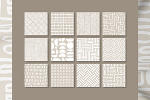 Organic Shapes Seamless Patterns