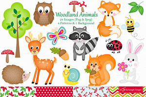 Woodland Animals Clipart -C27