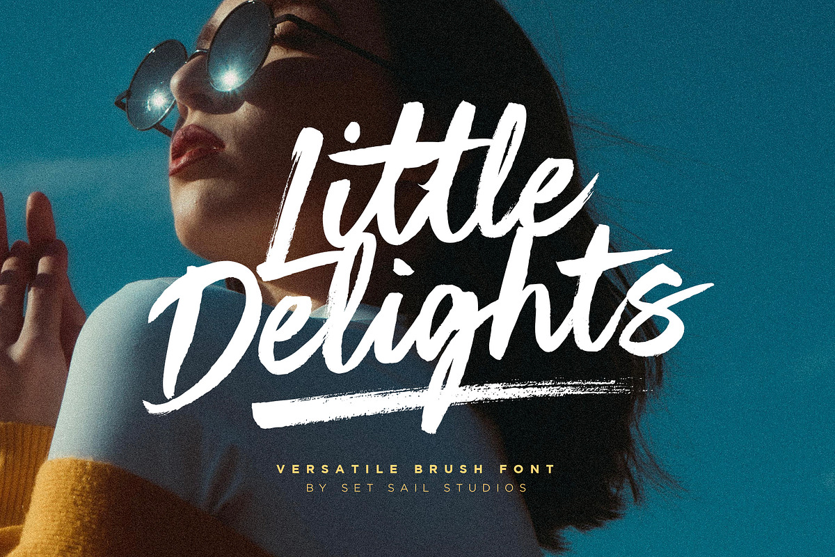 Little Delights Brush Font, a Script Font by Sam Parrett (Photo 1 of 10)