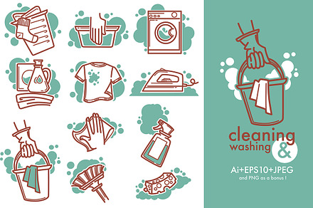 cleaning and  washing