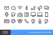 Communication thick line icon set, an Outline Icon by Woo Graphics (Thumbnail 2 of 3)