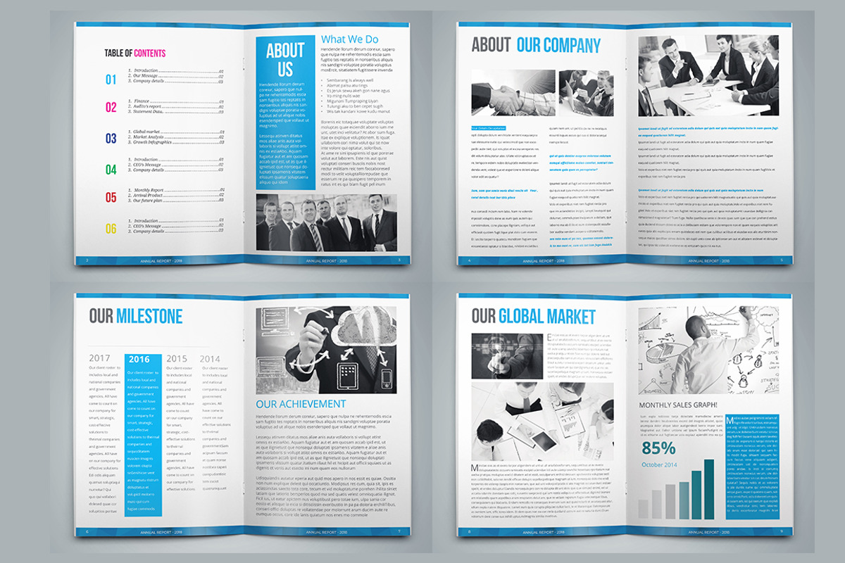 Annual Report -InDesign Template, a Brochure Template by Design_Fx (Photo 3 of 13)