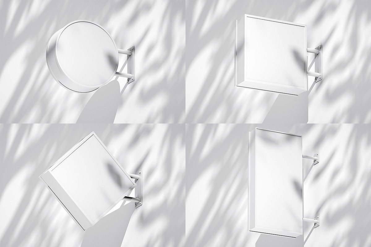 Street Sign Mockup (32 PSD Scenes), an Advertising Mockup by Traint (Photo 44 of 50)