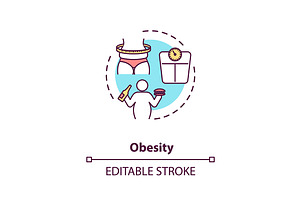 Obesity Concept Icon