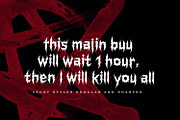 Slaughter, a Font by NUGS (Thumbnail 2 of 6)