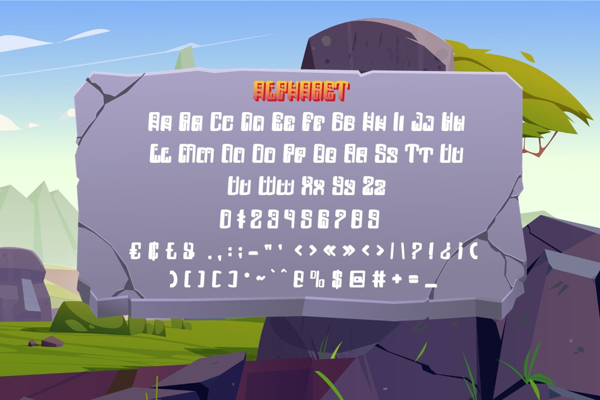 Mesopitav - Display Gaming Font, a Font by Dhabee (Photo 3 of 15)