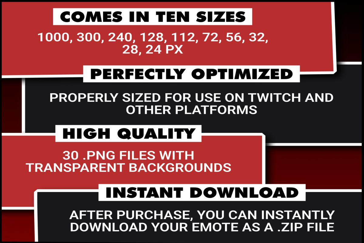 Shape DBD Twitch emotes, an Illustration by Custom Fonts & Patterns (Photo 6 of 6)