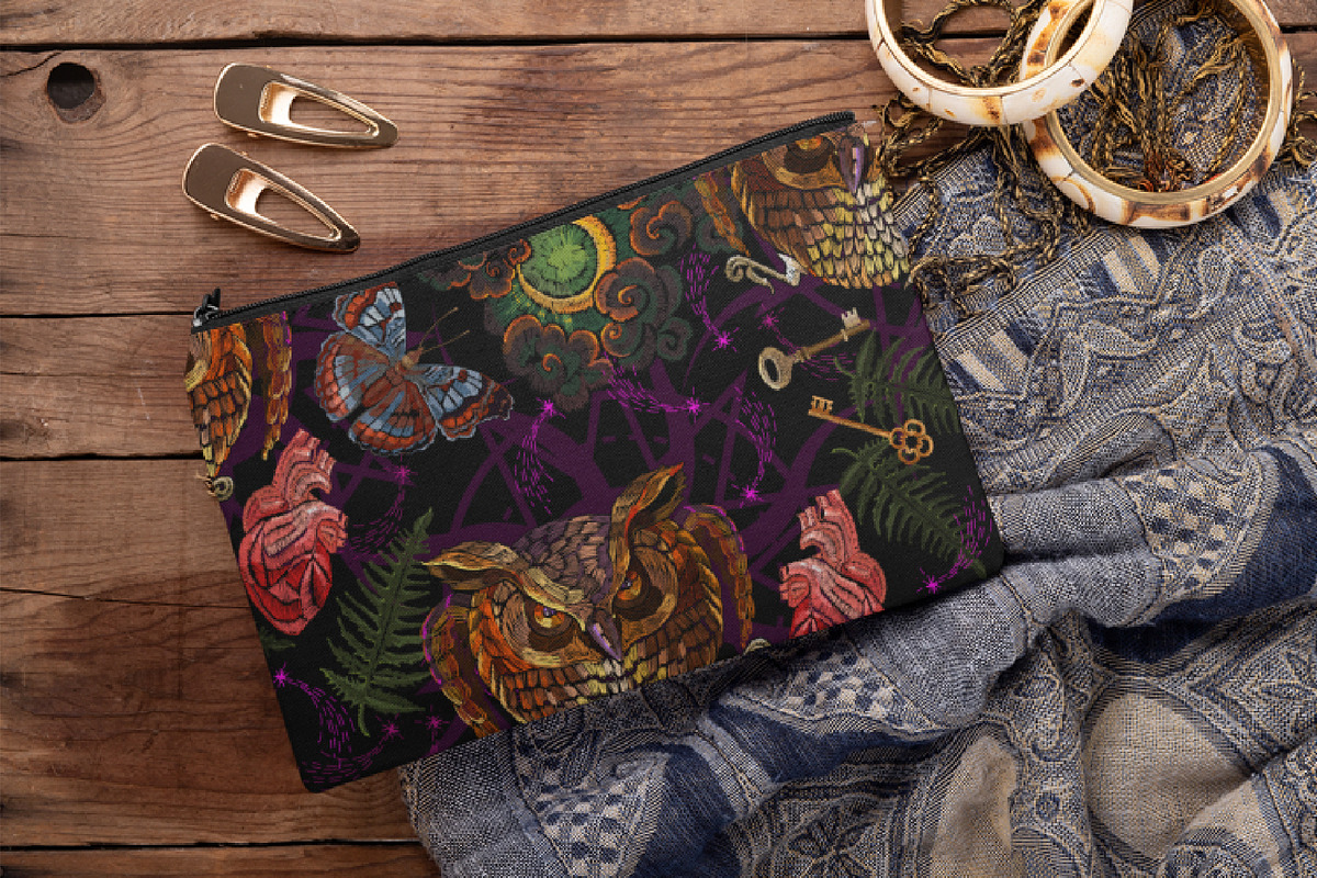 Mystic owl, key, moon, butterflies, an Illustration by Matrioshka (Photo 4 of 6)