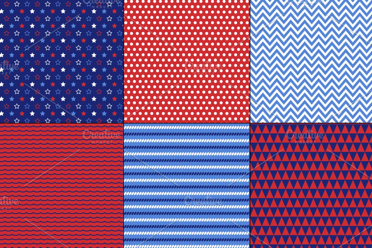 Seamless Nautical Patterns preview 5