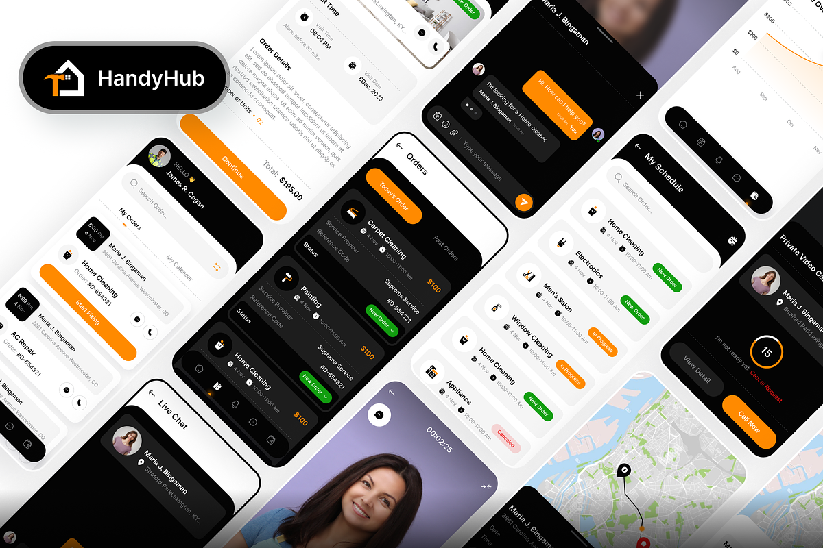 UIKit for food, driver, Technican, an UI Kit Template by Fluttertop (Photo 8 of 9)