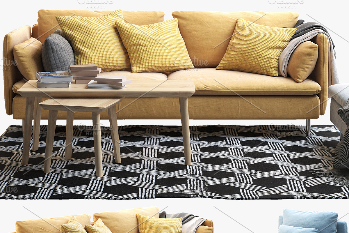 6 sofa set 3d model, a Furniture 3D Model by 3dmitruk (Photo 6 of 61)