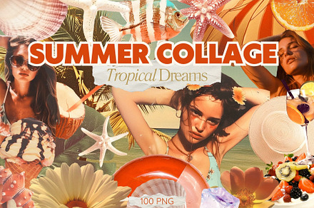 Tropical Dreams Summer Collage