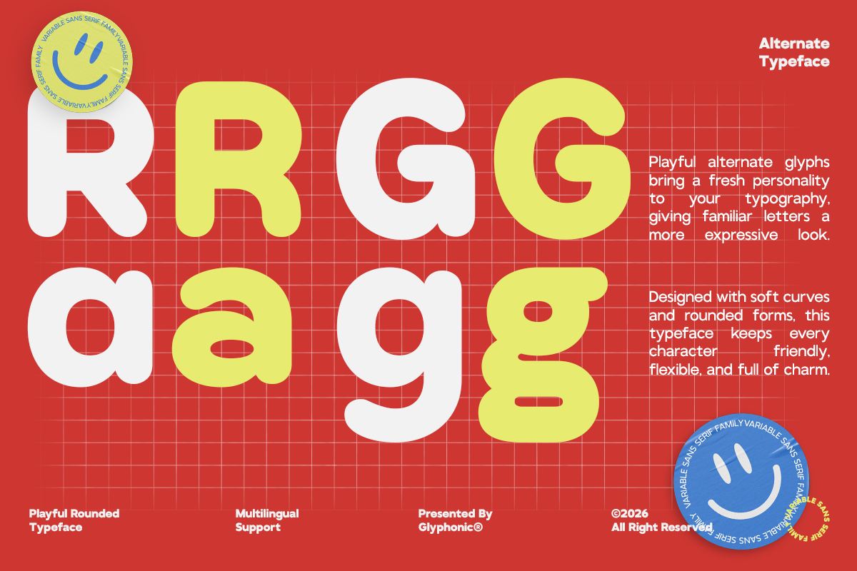 GC Quick Pro - Variable Rounded Sans, a Sans Serif Font by Glyphonic (Photo 6 of 15)