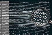 Ps STITCH: Brushes, Actions, Styles, a Brush Add-On by Graphic Spirit (Thumbnail 5 of 11)